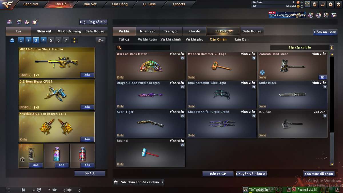 shop acc cf uy tin gia re